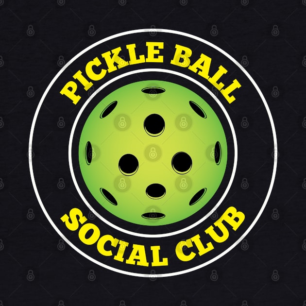 Pickleball Social Club Vintage Pickleballs and Pickle Ball by Riffize